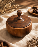 شکلات خوری چوبی گردو مدل نیم صاف