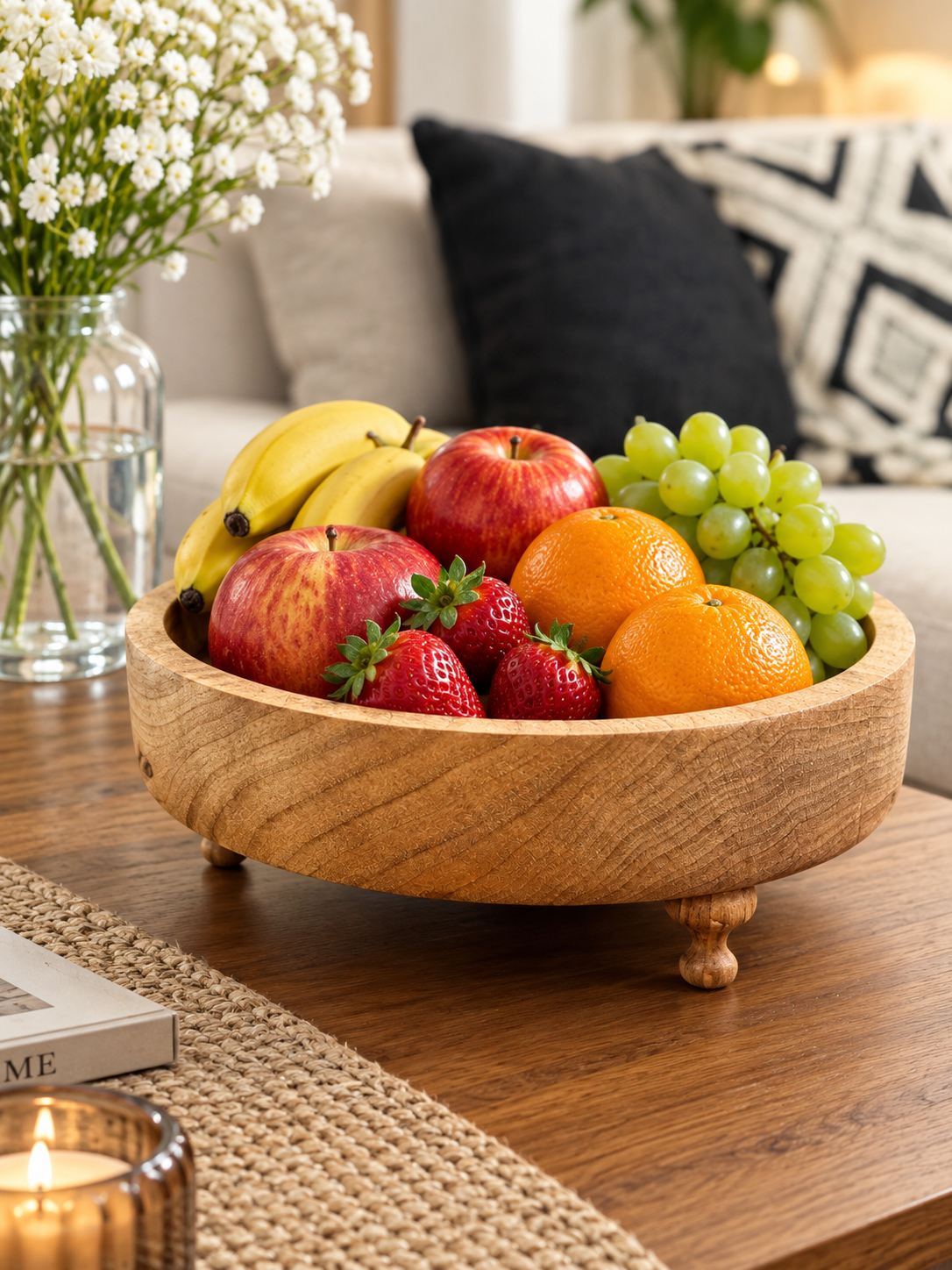 میوه خوری پایه دار چوبی