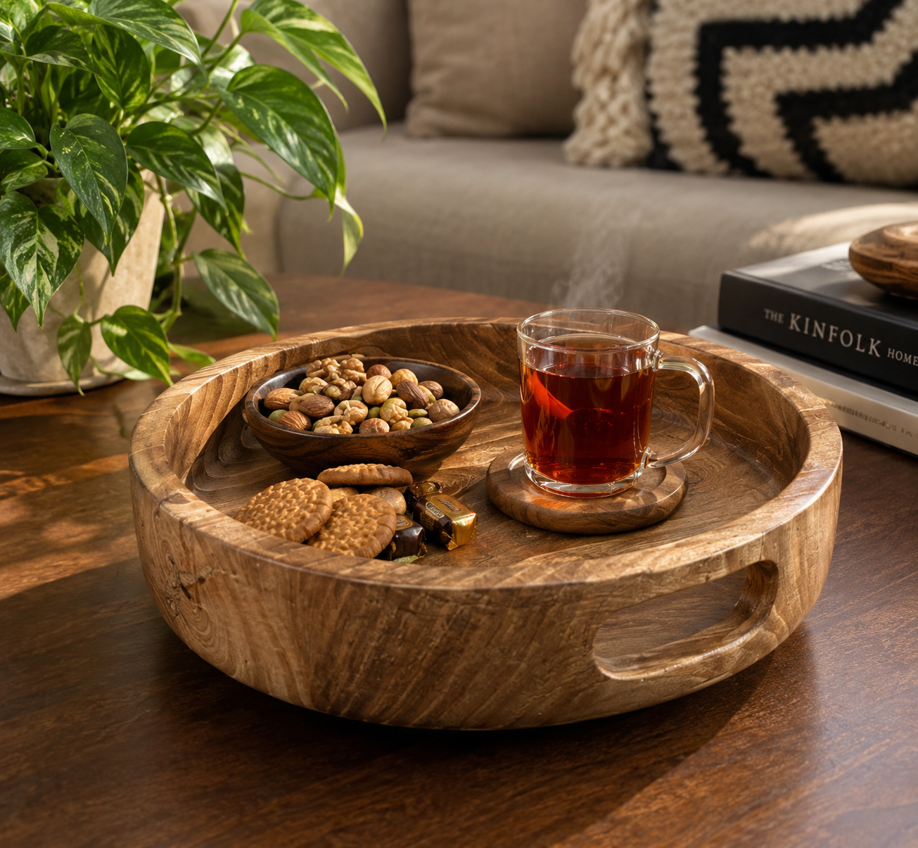 سینی چوبی گردو